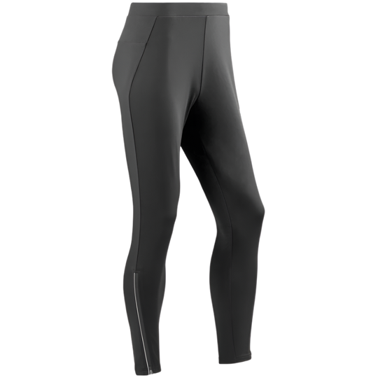 Winter Run Pants, Men, Black, Front View