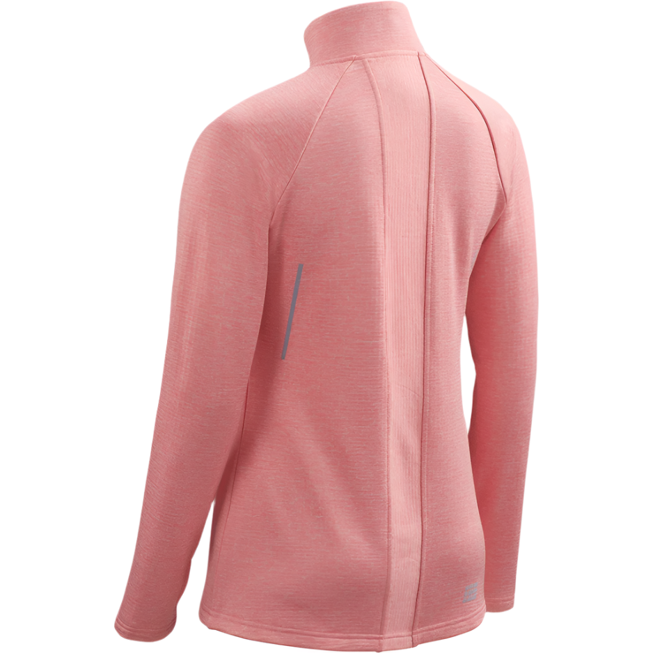 Winter Run Long Sleeve Shirt, Women, Rose Melange, Back View