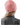 Winter Run Beanie, Rose Melange, Back View Model