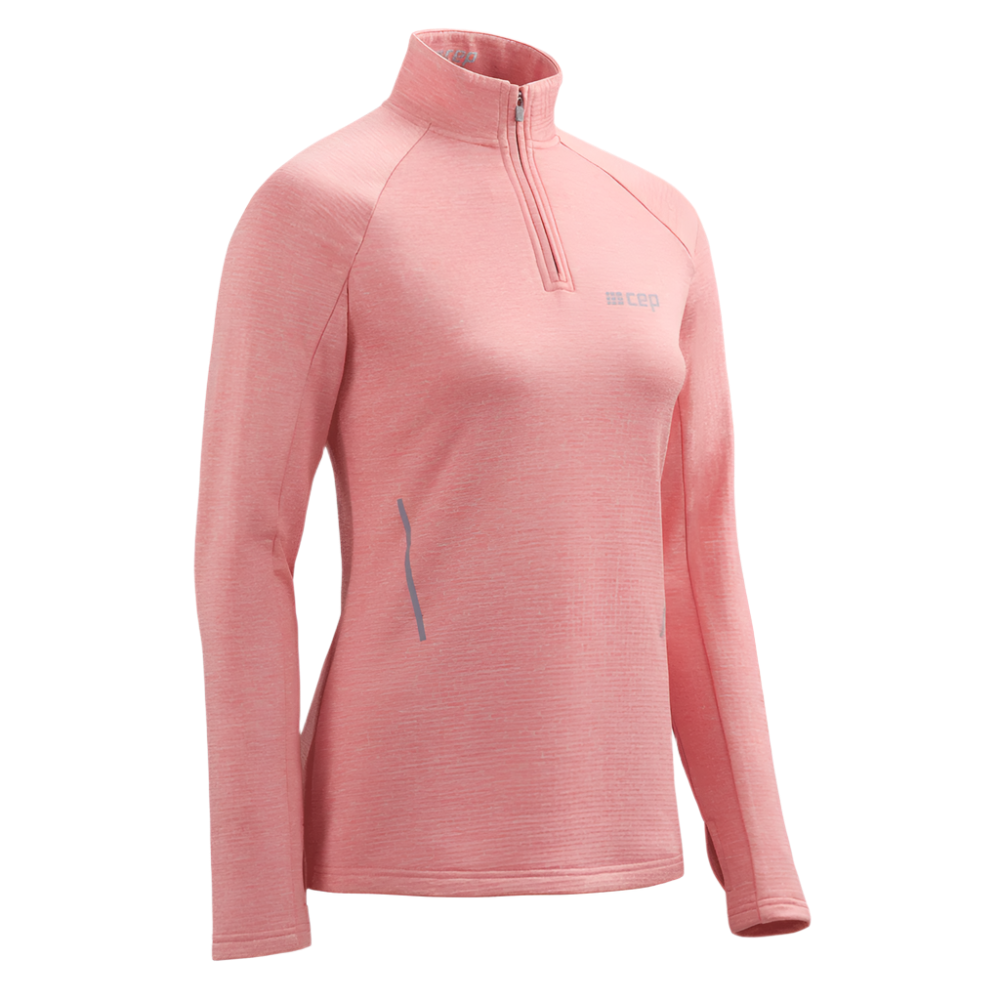 Winter Run Long Sleeve Shirt, Women, Rose Melange 