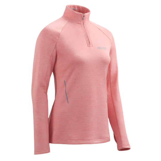 Winter Run Long Sleeve Shirt, Women, Rose Melange 