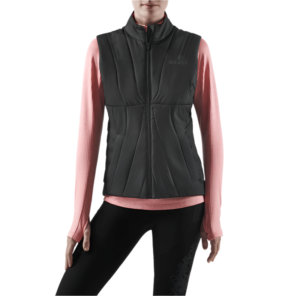 Winter Run Vest, Women, Black