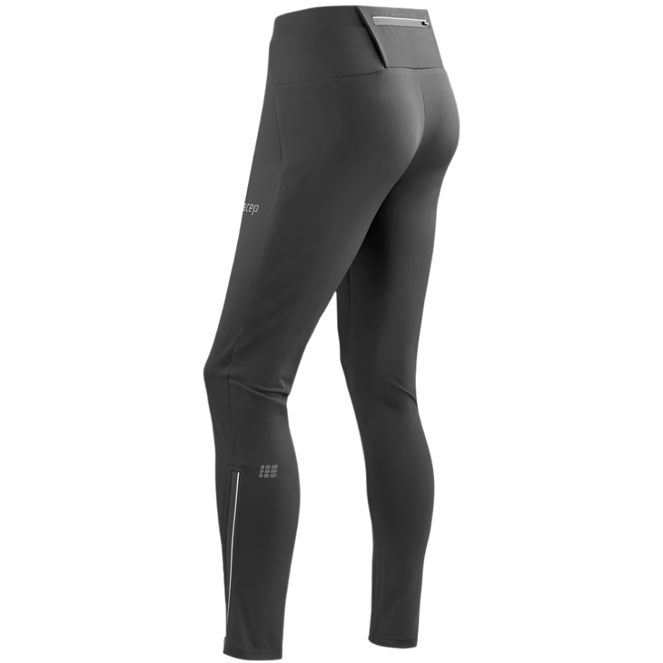 Winter Run Pants, Women, Black, Back View