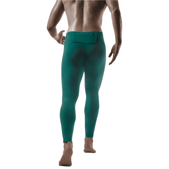 Winter Run Pants, Men, Green, Back View Model