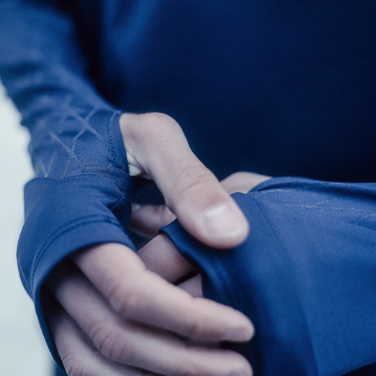 Cold Weather Shirt, Men, Navy, Sleeve Detail