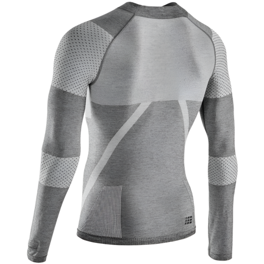 Ski Touring Base Shirt, Men, Grey - Back View