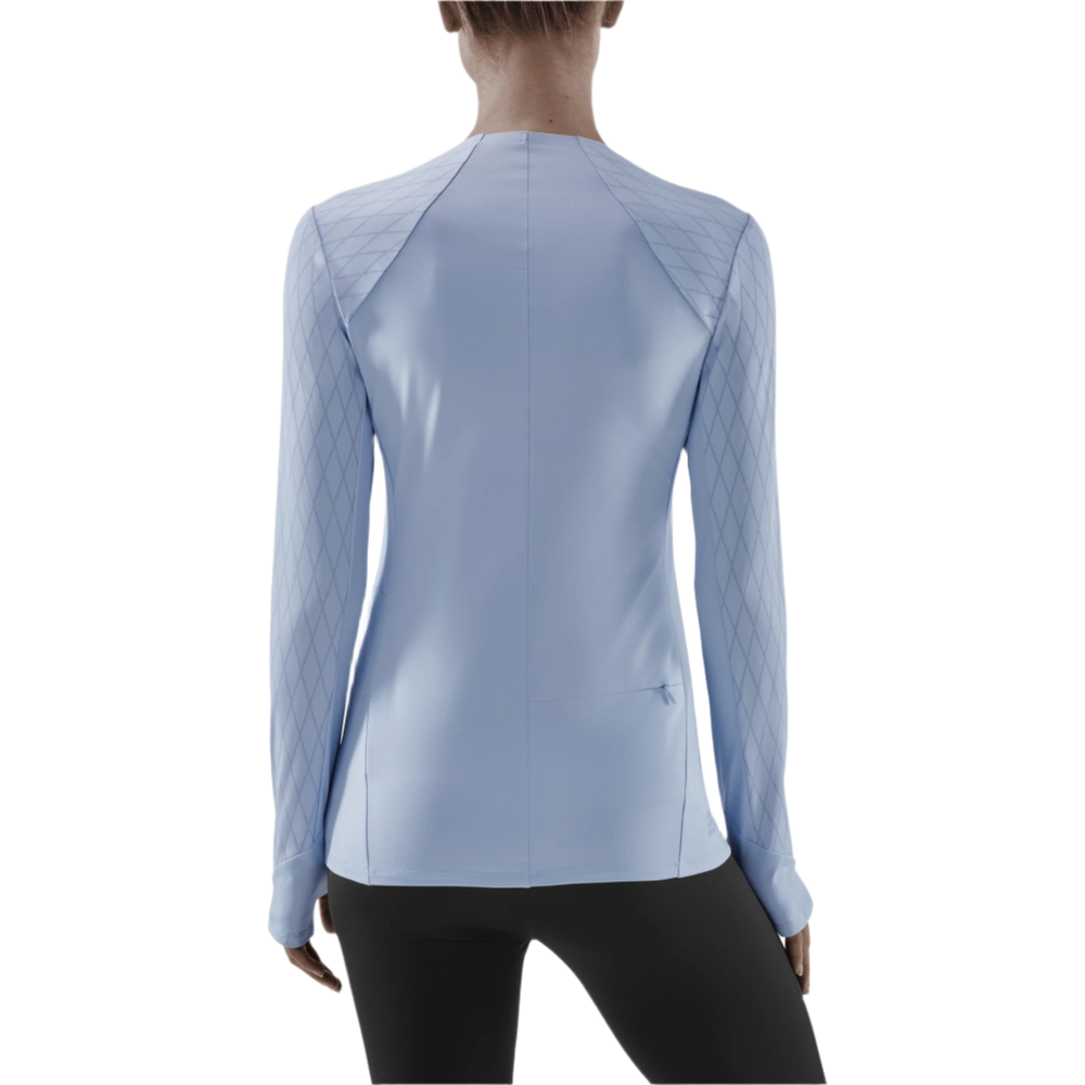 Cold Weather Shirt, Women, Light Blue, Back View Model