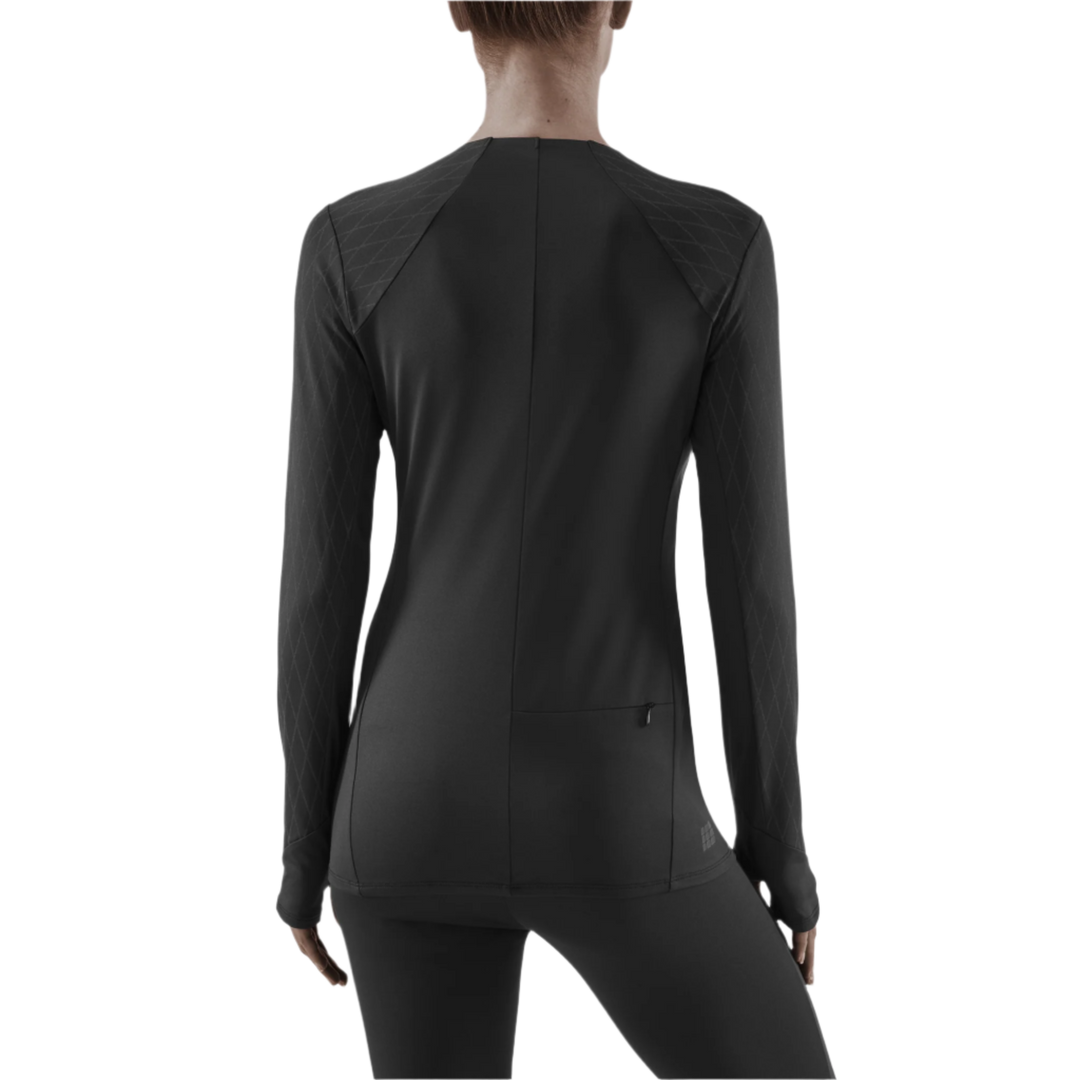 Cold Weather Shirt, Women, Black, Back View Model