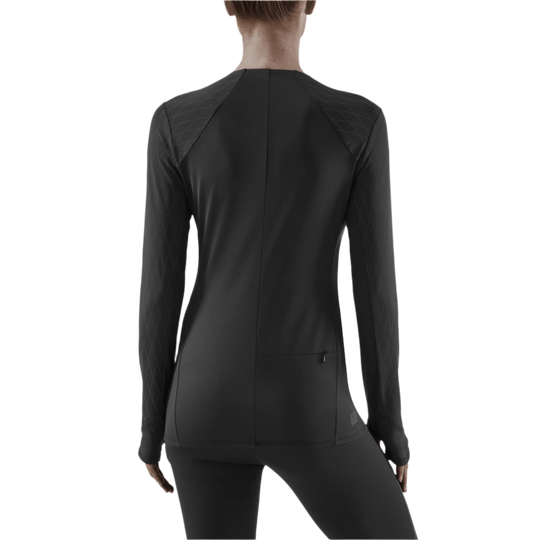 Cold Weather Shirt, Women, Black, Back View Model