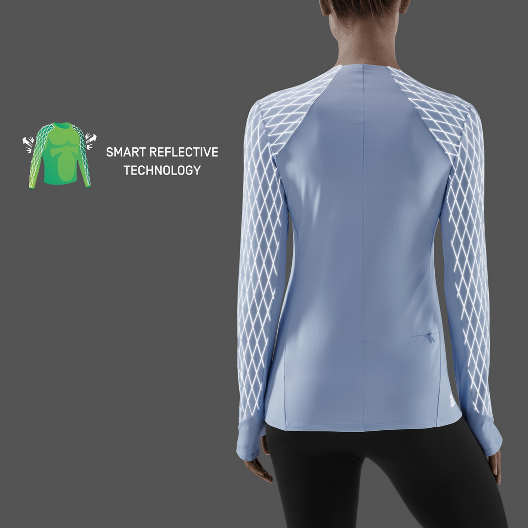 Cold Weather Shirt, Women, Light Blue, Back Detail