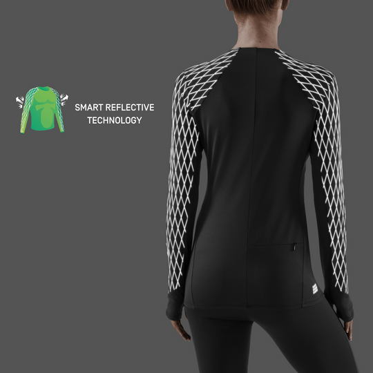 Cold Weather Shirt, Women, Black, Back Detail