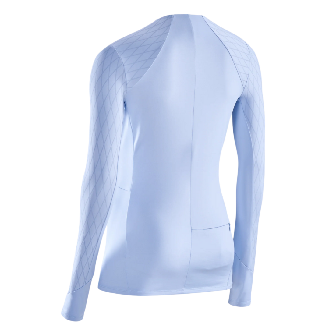 Cold Weather Shirt, Women, Light Blue, Back Detail