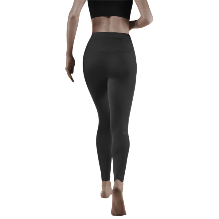 Cold Weather Tights, Women, Black - Back View Model