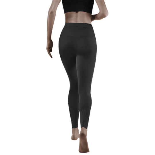 Cold Weather Tights, Women, Black - Back View Model