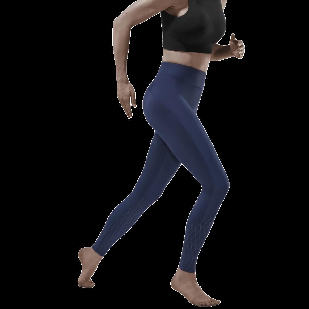 Cold Weather Tights, Women, Navy - Front View Model