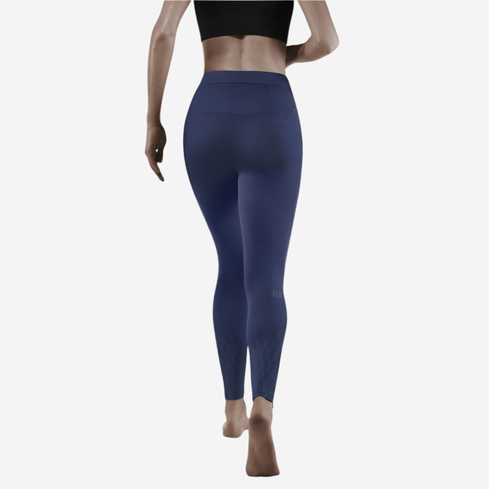 Cold Weather Tights, Women, Navy - Back View Model