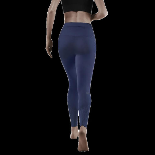 Cold Weather Tights, Women, Navy - Back View Model