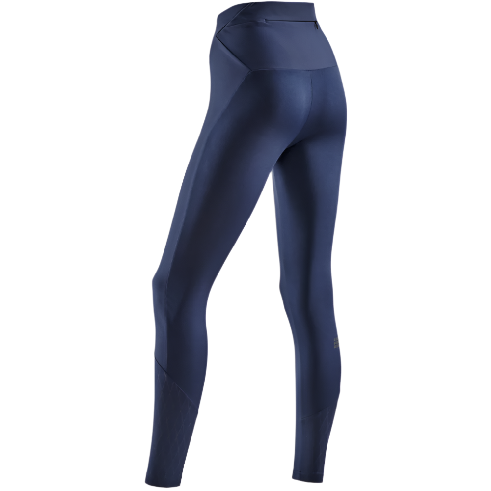 Cold Weather Tights, Women, Navy - Back View