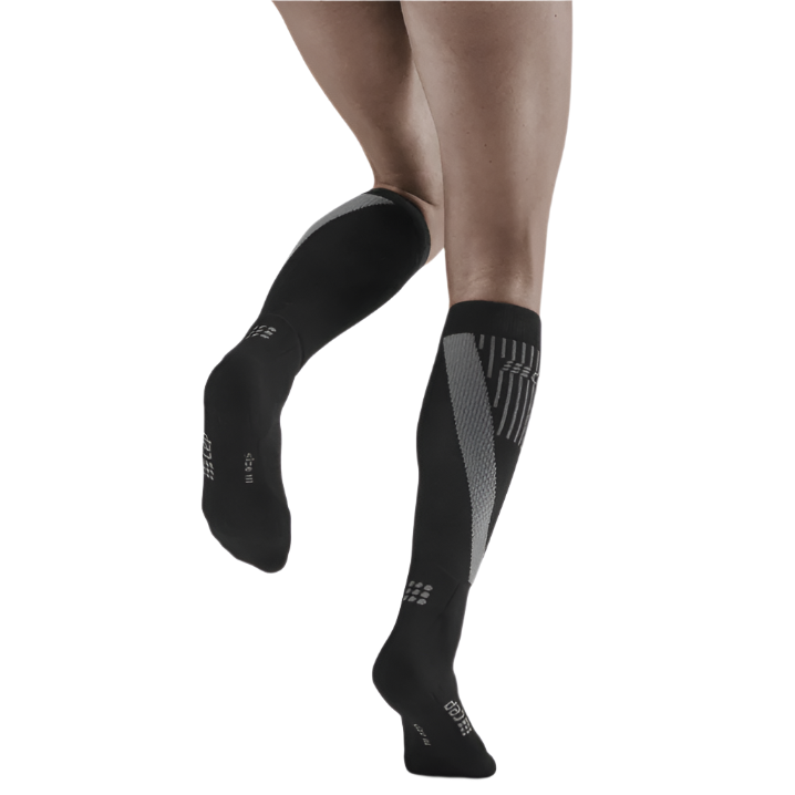 Cold Weather Socks, Women, Black - Back View Model