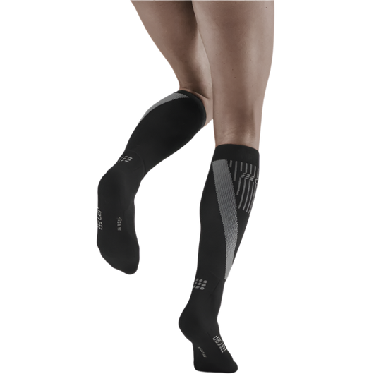 Cold Weather Socks, Women, Black - Back View Model