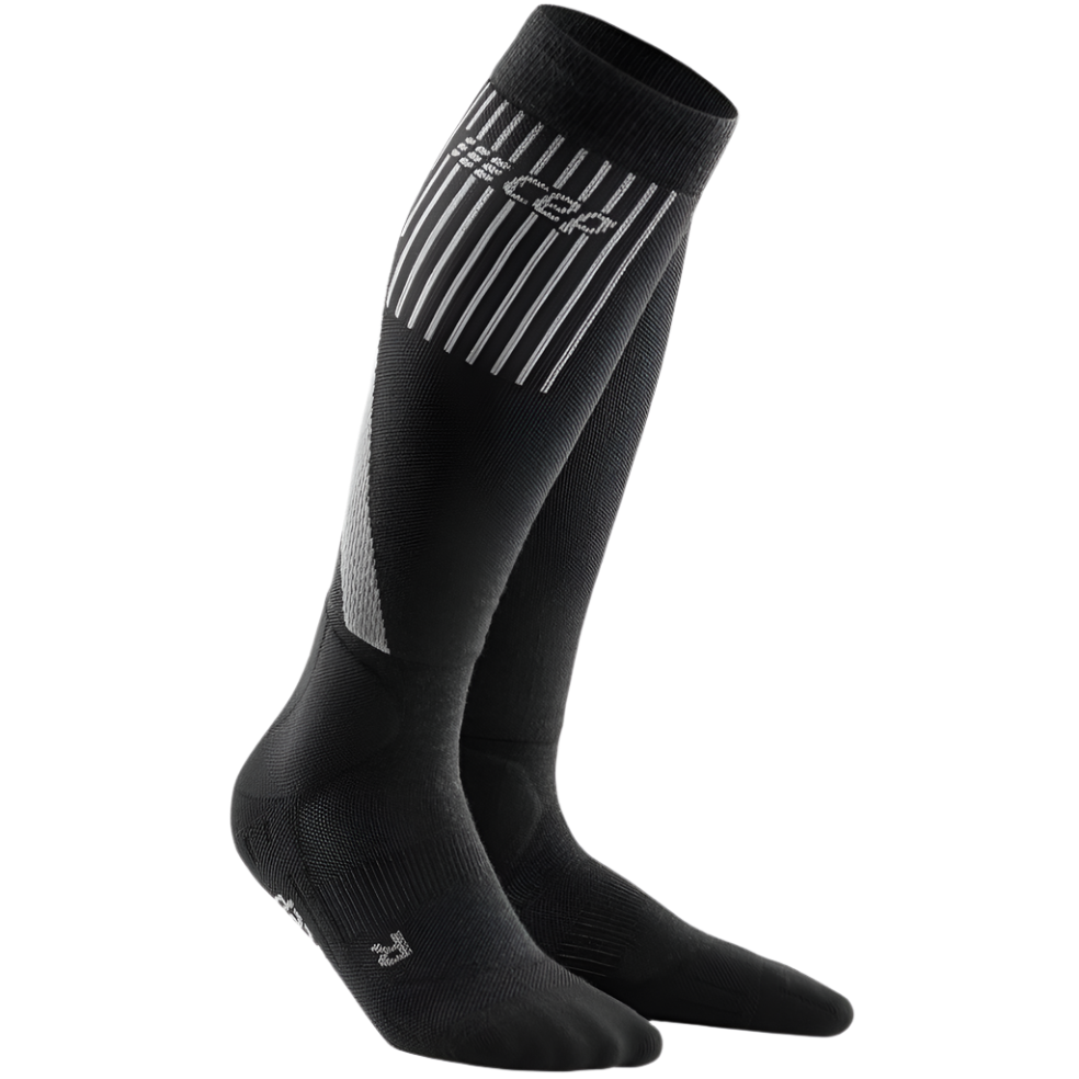 Cold Weather Socks, Women, Black - Side View