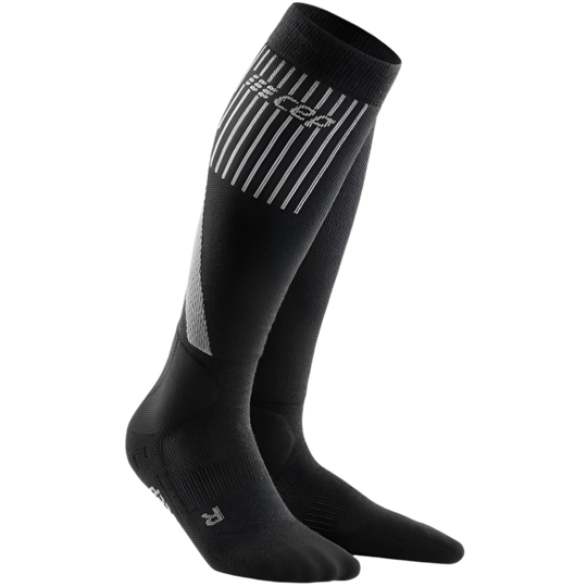 Cold Weather Socks, Women, Black - Side View