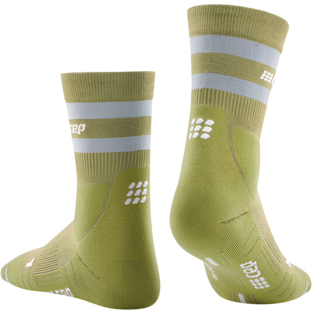 CEP Hiking 80's Socks, Mid Cut, Olive/Grey