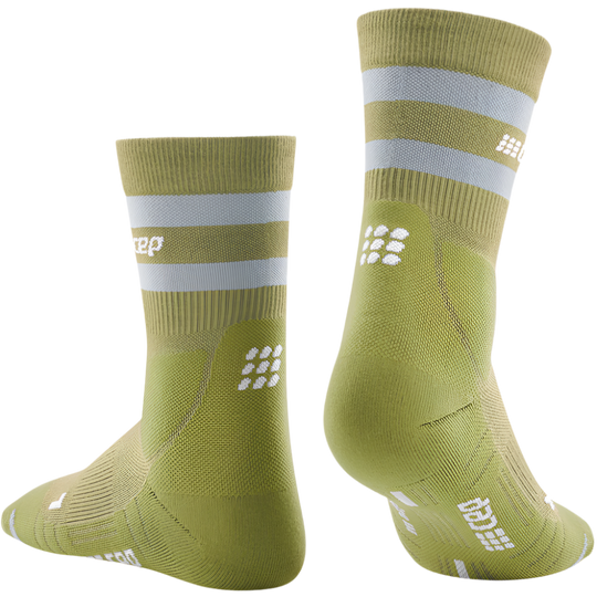 CEP Hiking 80's Socks, Mid Cut, Olive/Grey