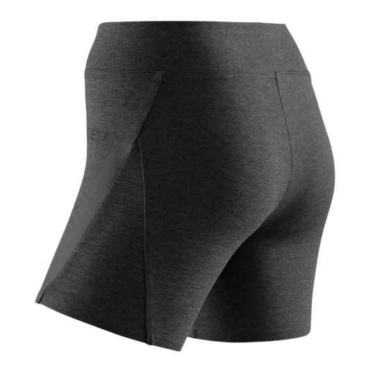 Training Active Shorts, Women, Black, Back View