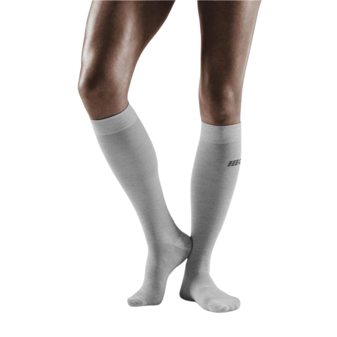 Allday Merino Tall Compression Socks, Women, Light Grey