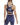 Bloom Crop Top, Women, Blue Bloom, Back-View Model