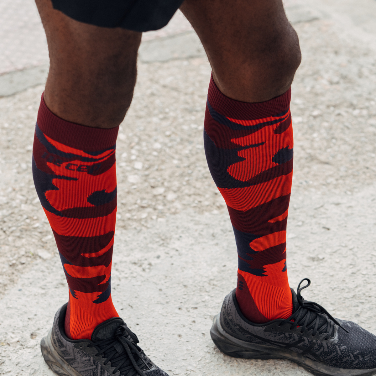 Camocloud Compression Tall Socks, Men, Lava/Peacoat Camo, Lifestyle #detail