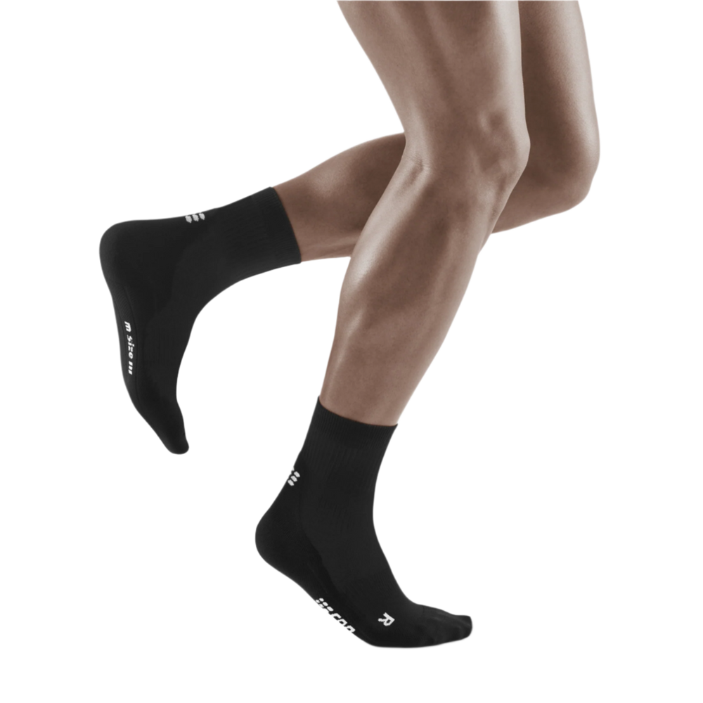 Classic Mid Cut Compression Socks, Men, Black