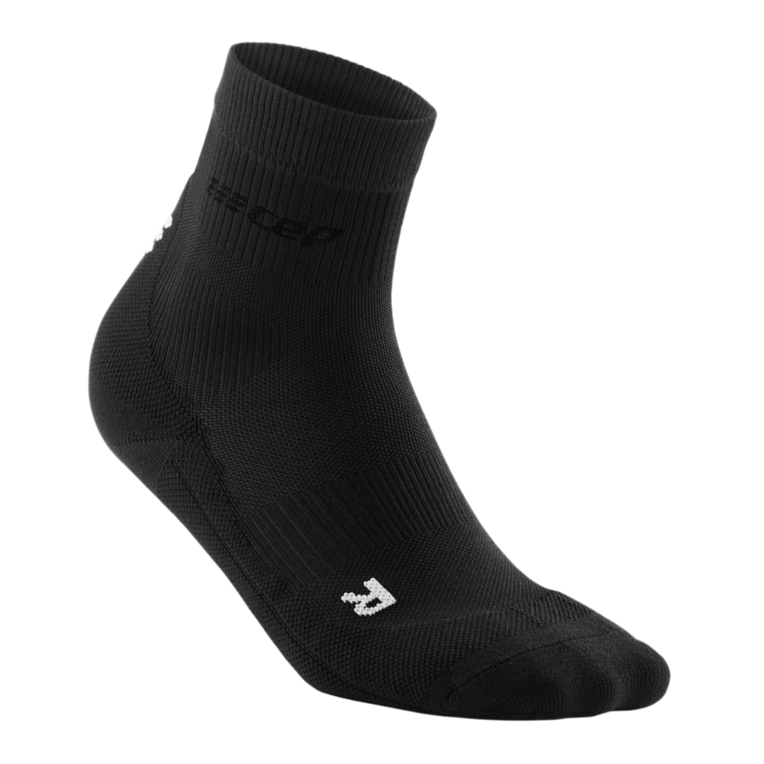 Classic Mid Cut Compression Socks, Men, Black, Front View