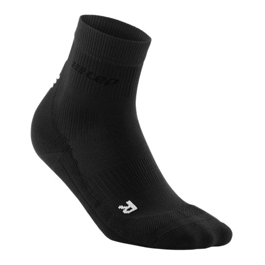 Classic Mid Cut Compression Socks, Men, Black, Front View