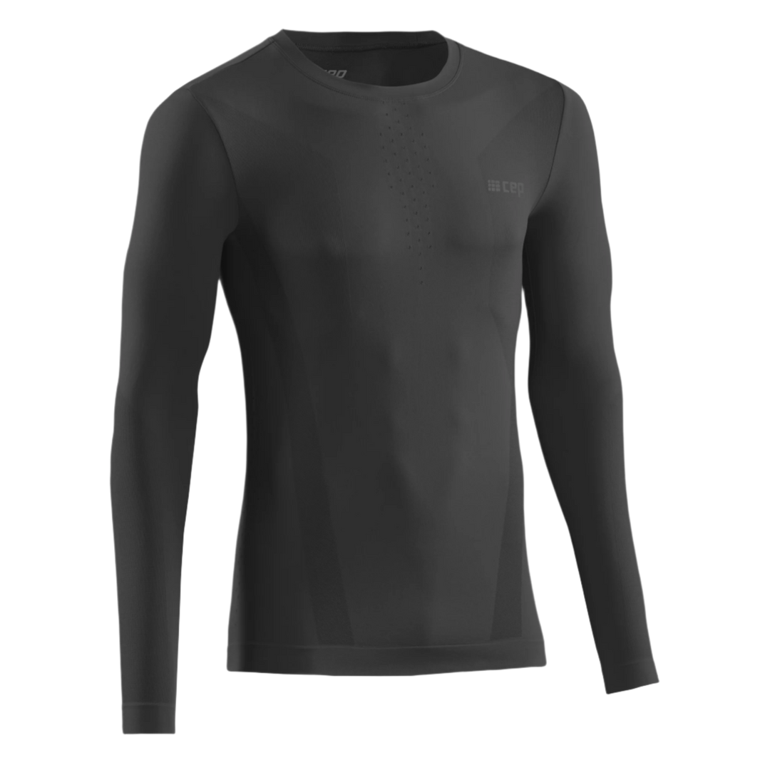 Cold Weather Long Sleeve Base Shirt, Men, Black, Front View