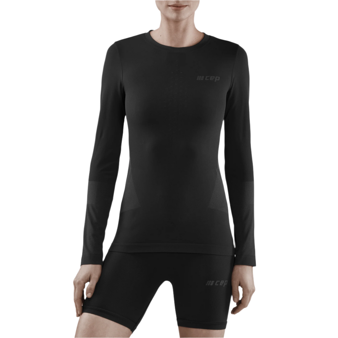 Cold Weather Long Sleeve Base Shirt, Women, Black