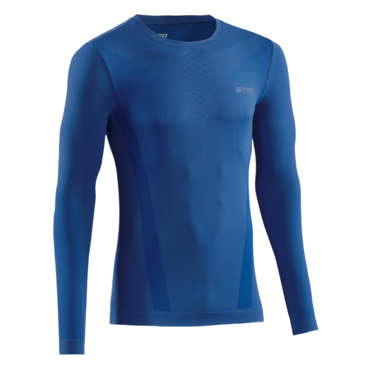 Cold Weather Long Sleeve Base Shirt, Men, Royal Blue, Front View