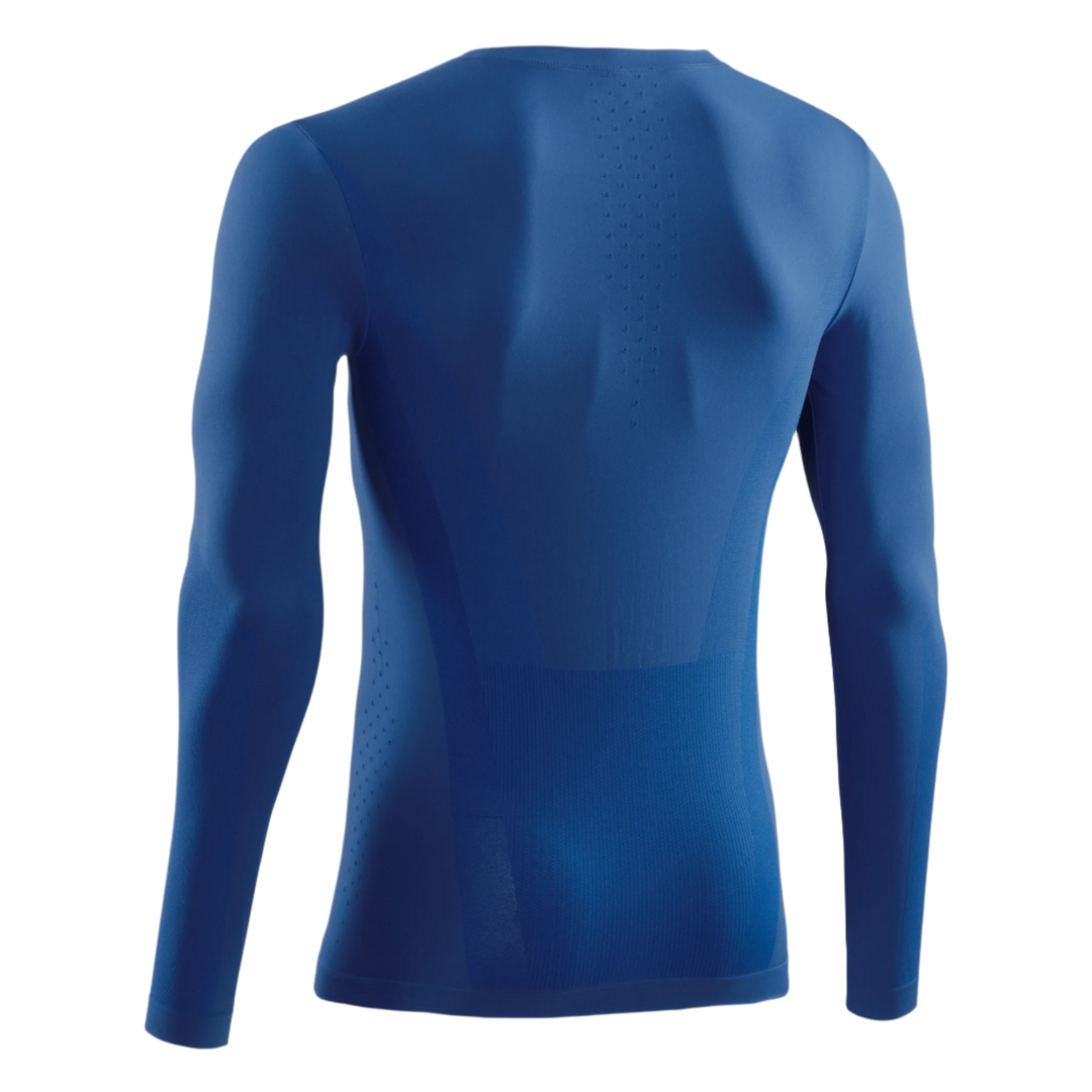 Cold Weather Long Sleeve Base Shirt, Men, Royal Blue, Back View