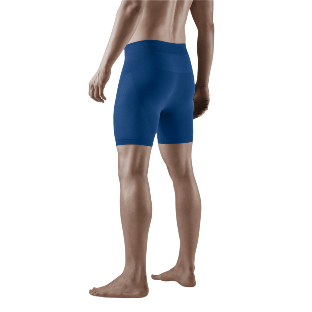 Cold Weather Base Shorts, Men, Royal Blue, Back View Model