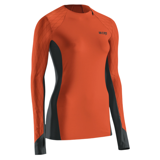 Cold Weather Shirt, Women, Dark Orange, Front View