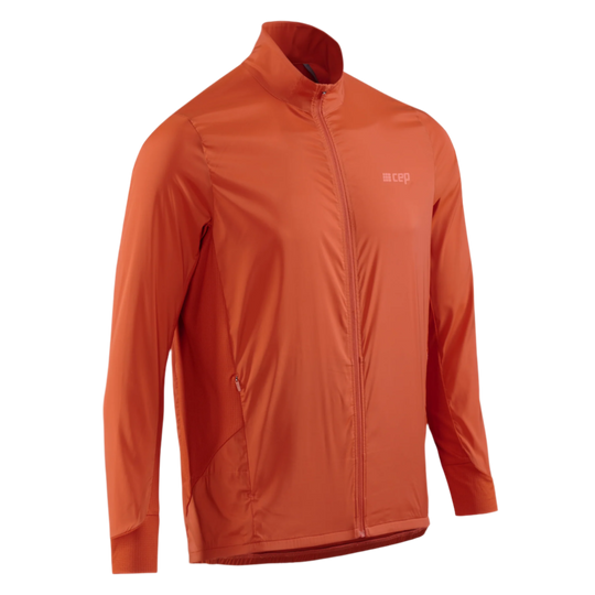 Cold Weather Windbreaker, Men, Dark Orange, Front View