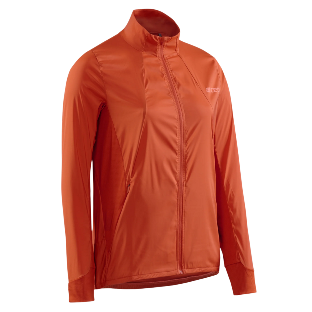 Cold Weather Windbreaker, Women, Dark Orange, Front View