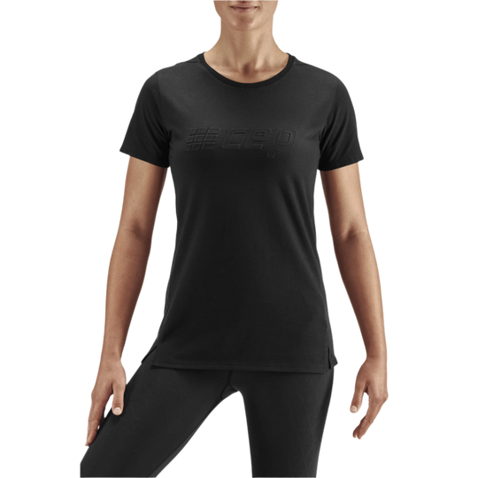 Crew Short Sleeve Shirt, Women, Black