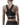 Training Crop Top, Women, Black, Back View Model