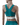 Training Crop Top, Women, Petrol, Back View Model
