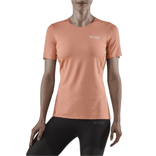 Run Short Sleeve Shirt, Women, Rose