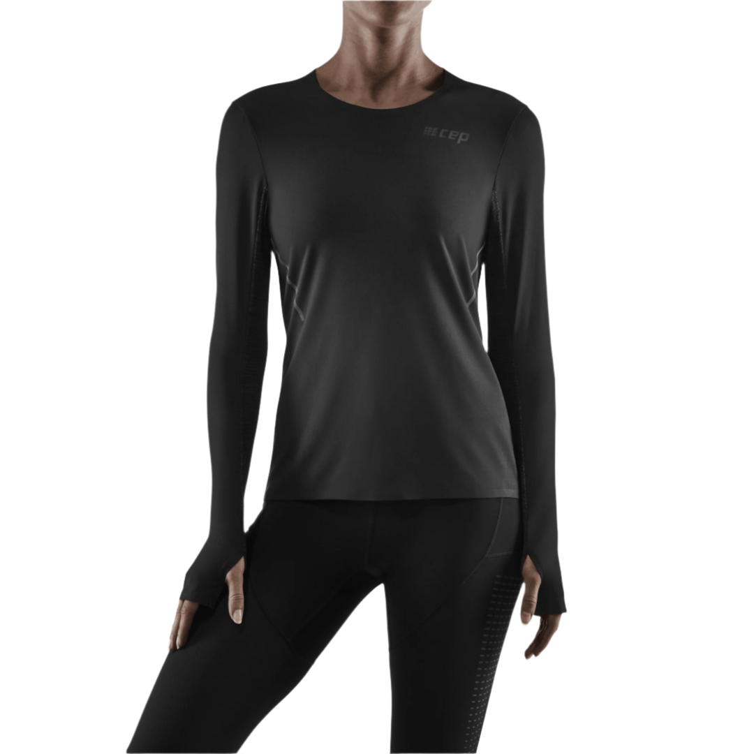 Run Long Sleeve Shirt, Women, Black