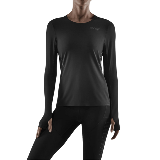 Run Long Sleeve Shirt, Women, Black