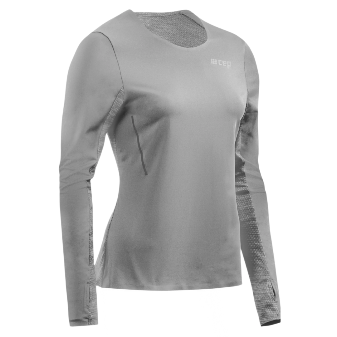 Run Long Sleeve Shirt, Women, Grey